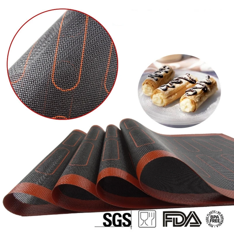 Non Stick Perforated Baking Mat Liner Pad Oven Sheet Liner for Cookie/bread/biscuits/puffs Perforated Silicone Pastry Tool