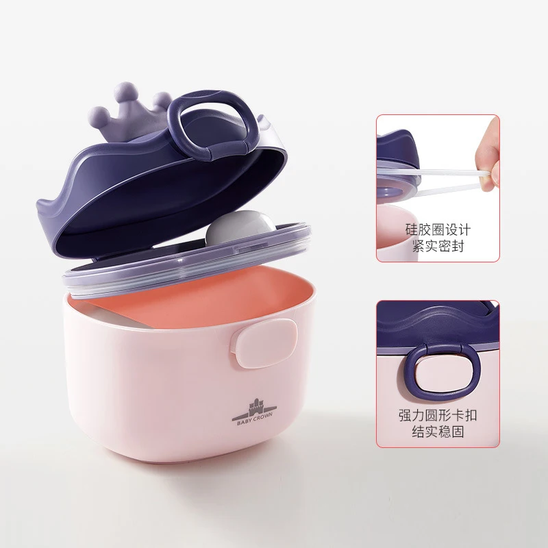 Boîte Portable de stockage d'aliments pour bébés, distributeur de formule libre, boîte de lait en poudre de dessin animé, conteneur de collations, tasse pour tout-petits