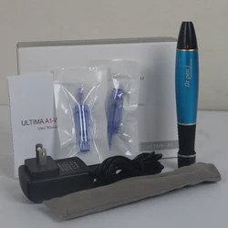 Sem fio recarregável derma caneta ultima a1 uso doméstico para cuidados com a pele anti enrugamento microneedle sistema elétrico auto dr caneta A1-w drpen