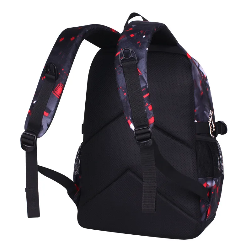 Mochila escolar de poliéster para niño y niña, morral ortopédico con estampado 3D de dibujos animados, novedad