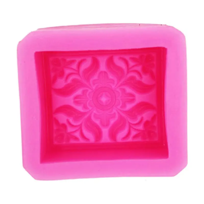 Engraving Flower Soap Mold Craft Art Silicone Soap Mold Craft Molds DIY Handmade Soap Molds