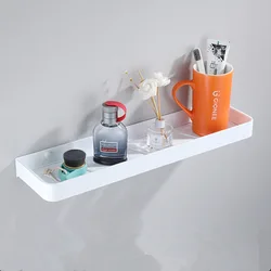 Bathroom Shelf Bath Shower Shelf Aluminum White Bathroom Corner shelf 30-50CM Wall Mounted Black Aluminum Kitchen Storage holder