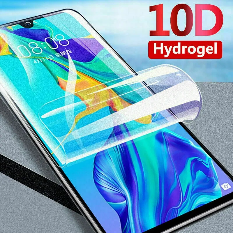 Clear Hydrogel Film For Samsung Galaxy S7 S6 Edge S8 S9 S10 Plus Note 8 9 10 20 S21 S20 FE Ultra Sensitive Not Glass Guard