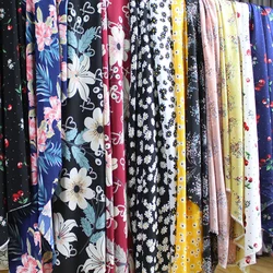 100D Summer Chiffon Printed Floral Fabric Small Fresh Drape DIY Handmade Cloth Home Textile By Meters