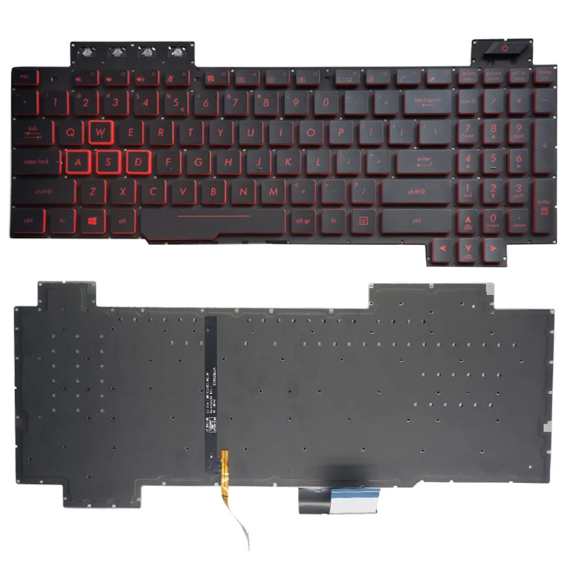 Original Hot For Asus TUF Gaming FX504 FX504GE FX504GD FX504GD-AH51 FX504GD-ES51 FX504GD-NH51 FX504GD-RS51 US Backlit Keyboard