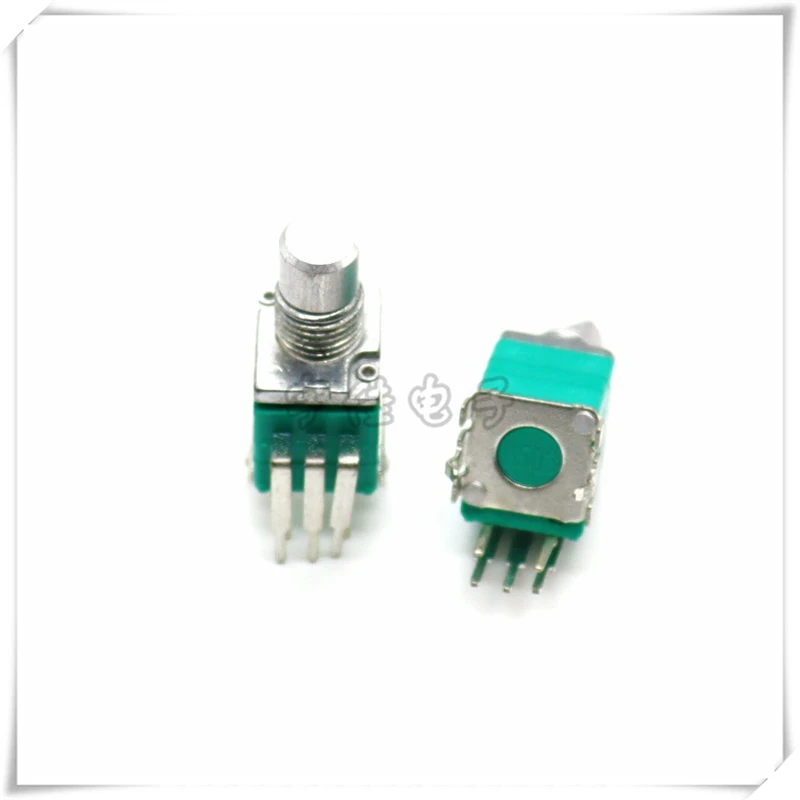 2 Pieces RP097 Mono Potentiometer B50K D Handle Length 10MM Audio Power Discharge Potentiometer Five-pin With Switch