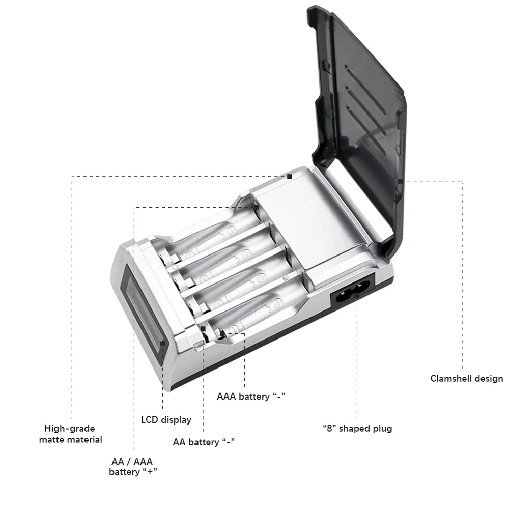 PALO الذكية شاشة الكريستال السائل شاحن ل 1.2 فولت Ni-mh Ni-CD AA AAA بطارية قابلة للشحن AA AAA شاحن بطارية