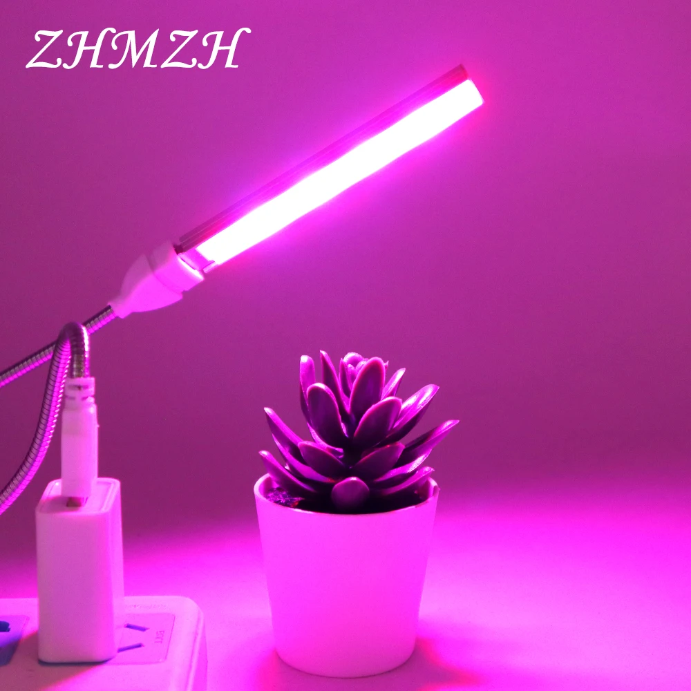 

DC5V LED Plant Growing Lamp USB Red Blue Hydroponic Grow Light 2.5W 4.5W Portable Convenient LED Full Spectrum Phyto Growth Lamp