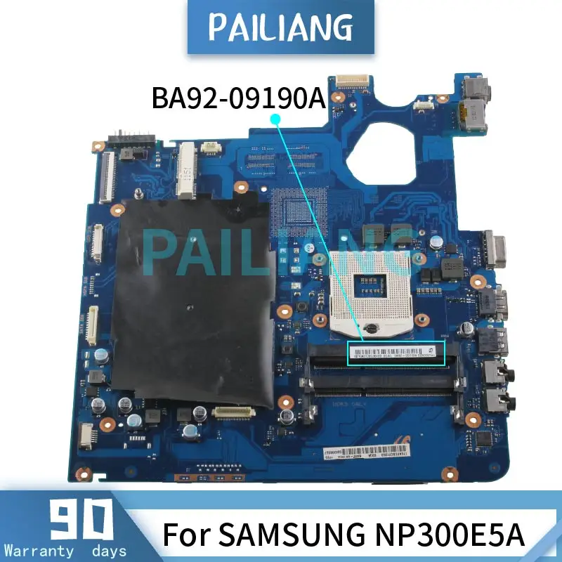 For SAMSUNG NP300E5A Laptop motherboard BA41-01762A  BA92-09190A HM65 DDR3 Notebook Mainboard TESTED