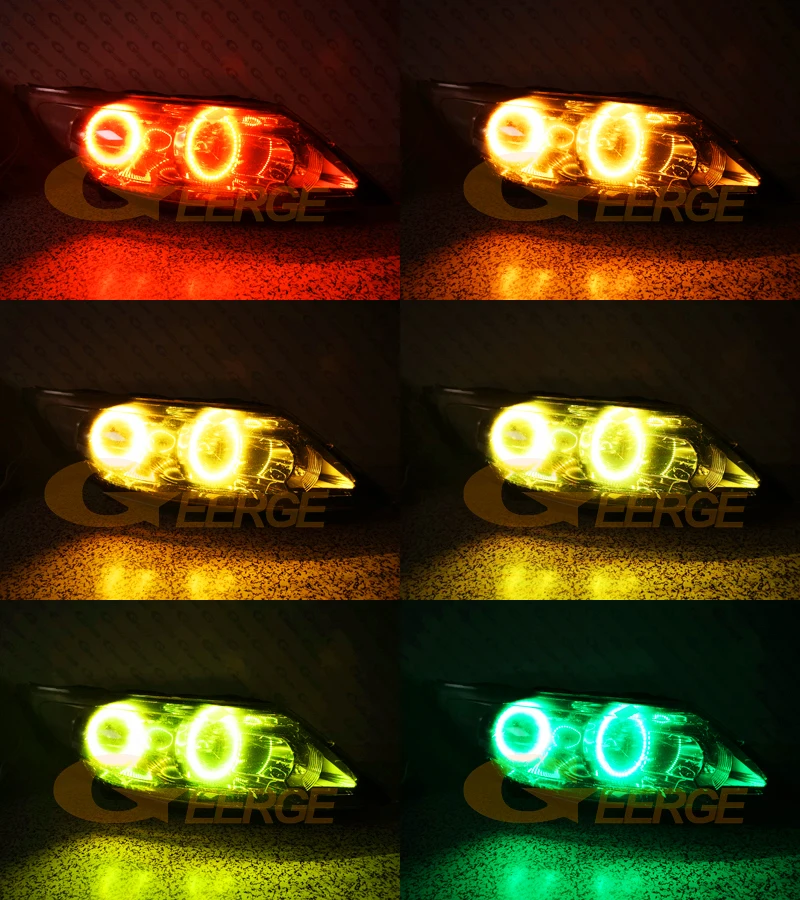 Per Kia Sportage 3 SL 2010 2011 2012 2013 2014 2015 RF Remote BT App Multi-Color Ultra Luminoso RGB LED Angel Eyes Kit Halo Anelli