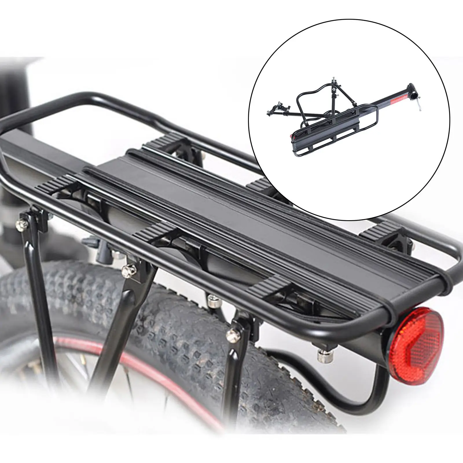 24-29 inch Bicycle Carrier Bike Luggage Cargo Rear Rack Aluminum Alloy Shelf Holder Stand Support Easy to Install