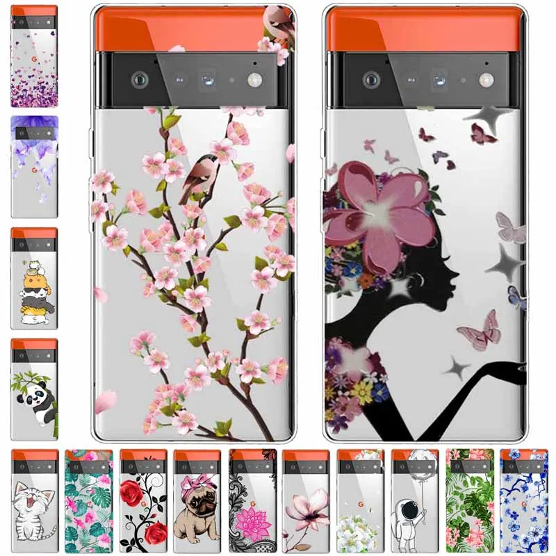 Funda transparente para Google Pixel 7 Pro, cubierta Pixel7 5G, borde transparente, silicona suave, Funda para Google Pixel 7 5G 2022 Capa 6A