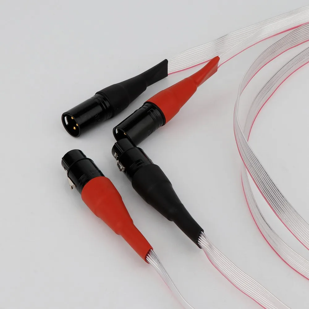 

X429 Nordost Style Silver Plated Flat Balance XLR Cables For Multimedia CD DVD Player AMP HIFI Audio Balance Signal Wire