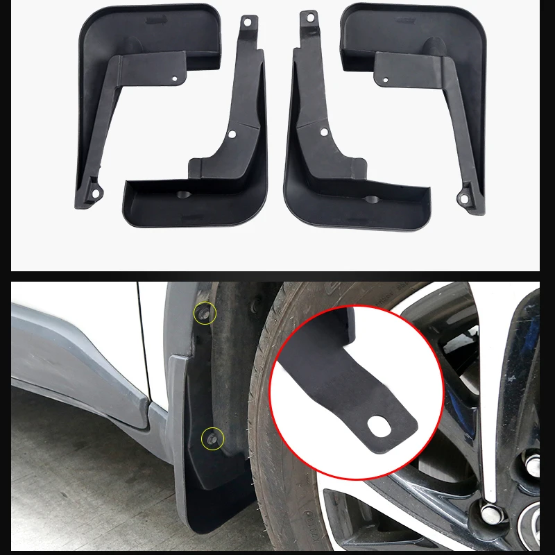 4Pcs/set Car Front Rear Mudflaps Splash Guards Car Mud Flaps for Toyota C-HR CHR 2016 2017 2018 2019 2020 2021 Accessories