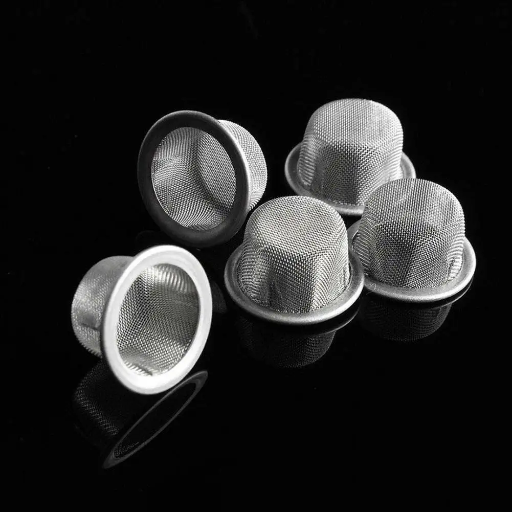 Newly 10Pcs 12mm Tobacco Smoking Pipe Stainless Steel Dome Filter Screen Mesh