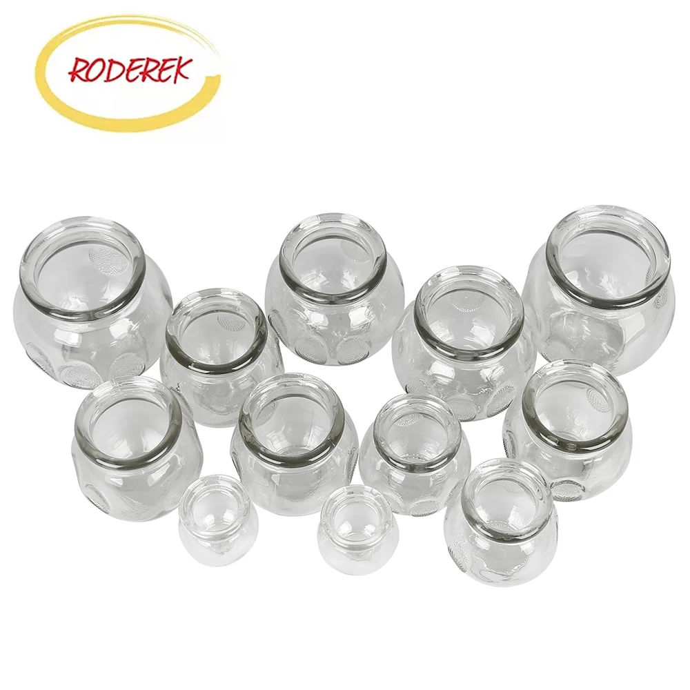 Transparent Glass Antiskid Fire Therapy Glass Cupping Vacuum Glass Cupping Tank