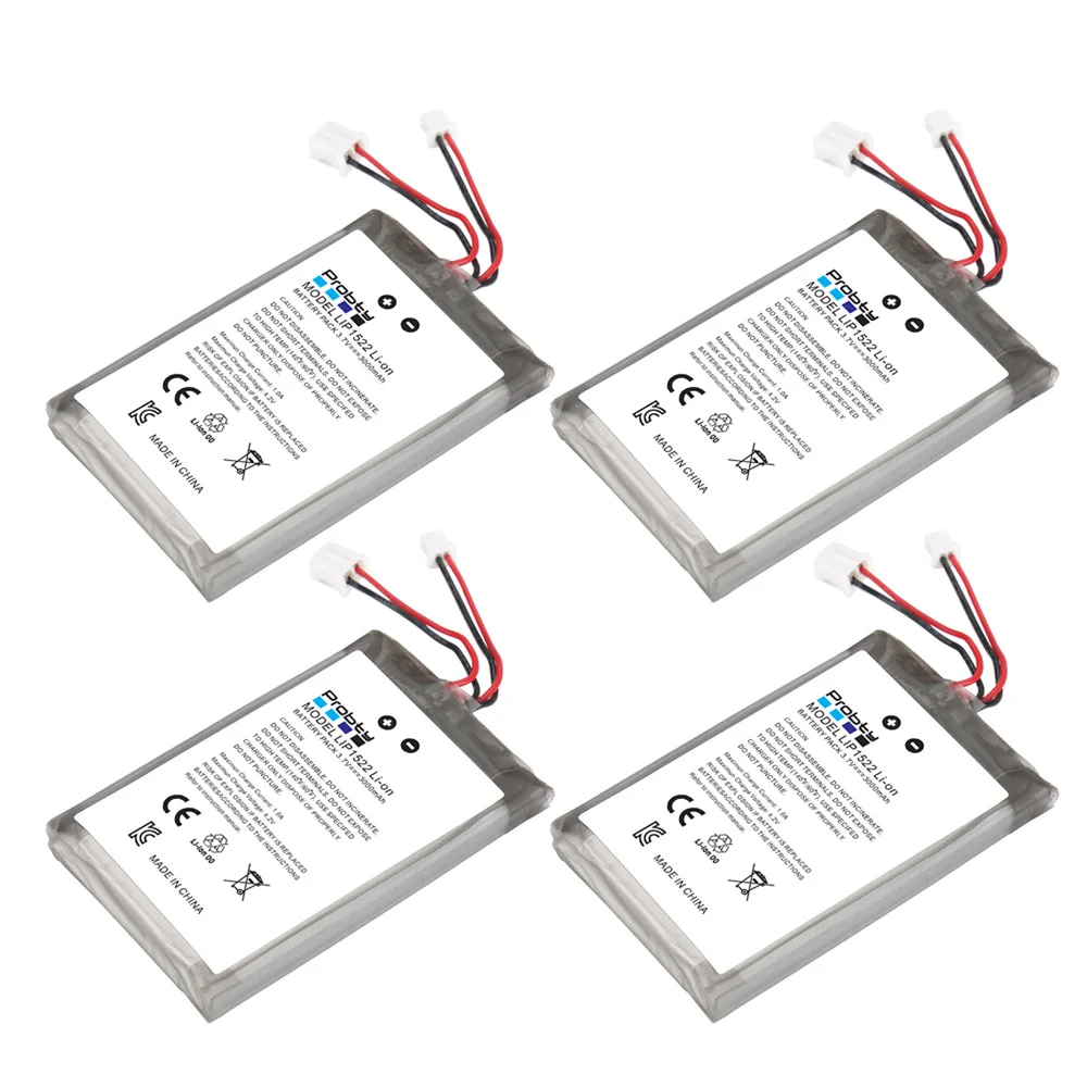 4Pcs 3000mAh Battery For Sony PS4 PS4Pro Controller Playstation 4 V4 V1 V2 DualShock CUH-ZCT2, CUH-ZCT2E, CUH-ZCT1E, CUH-ZCT1U