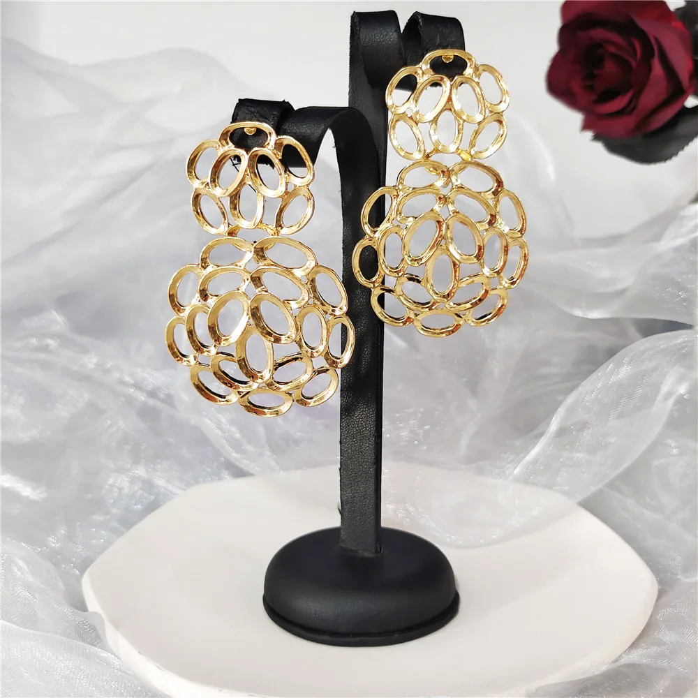 Trend Gold Earrings For Women Fashion Unique  Dangle Drop Statement Earings Fashion jewellery Wedding Party Gift