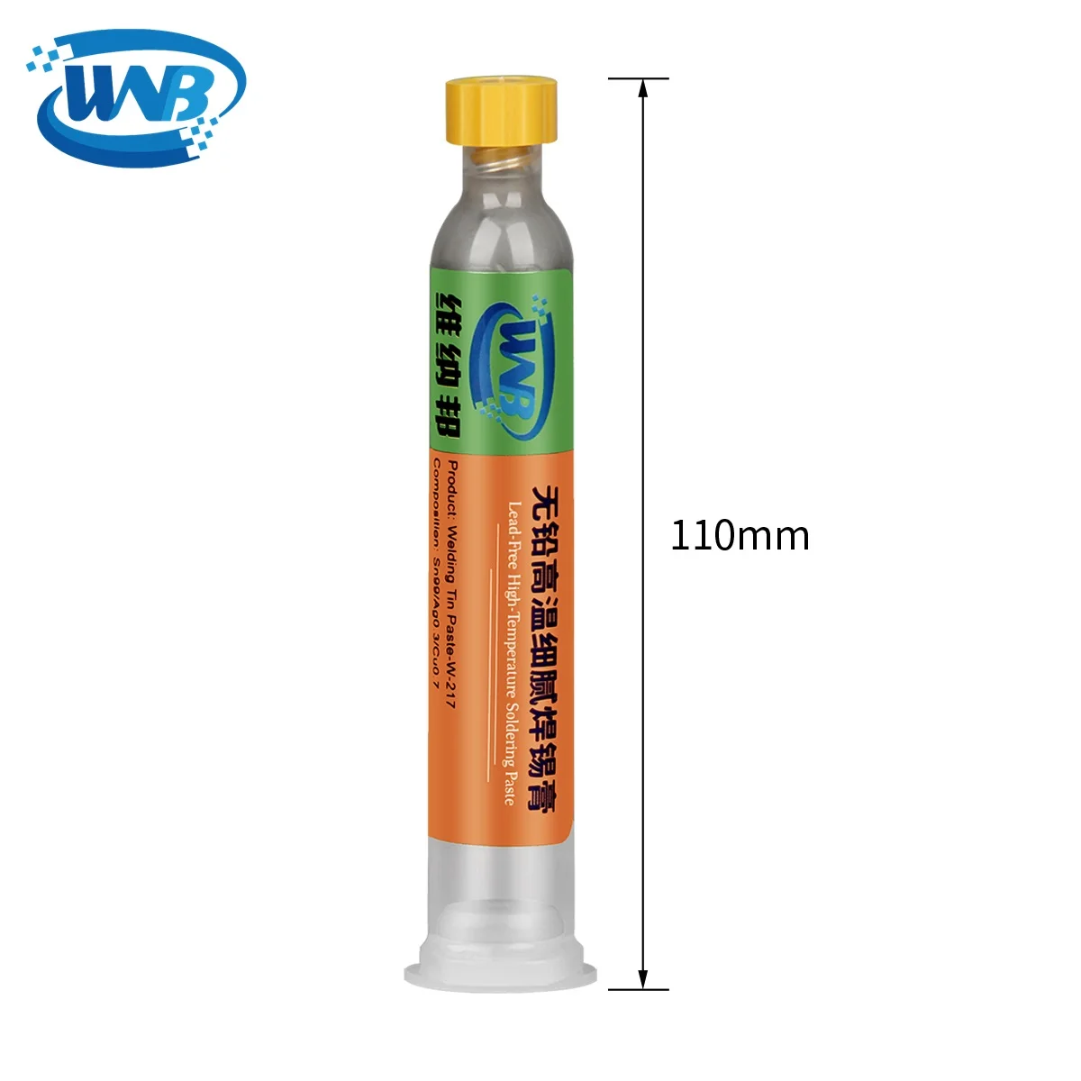 WNB 10cc Sn96.5/Ag3/Cu0.5 siringa saldatura senza piombo pasta di stagno punto di fusione 217 ℃ pasta per saldatura per riparazione componenti scheda madre