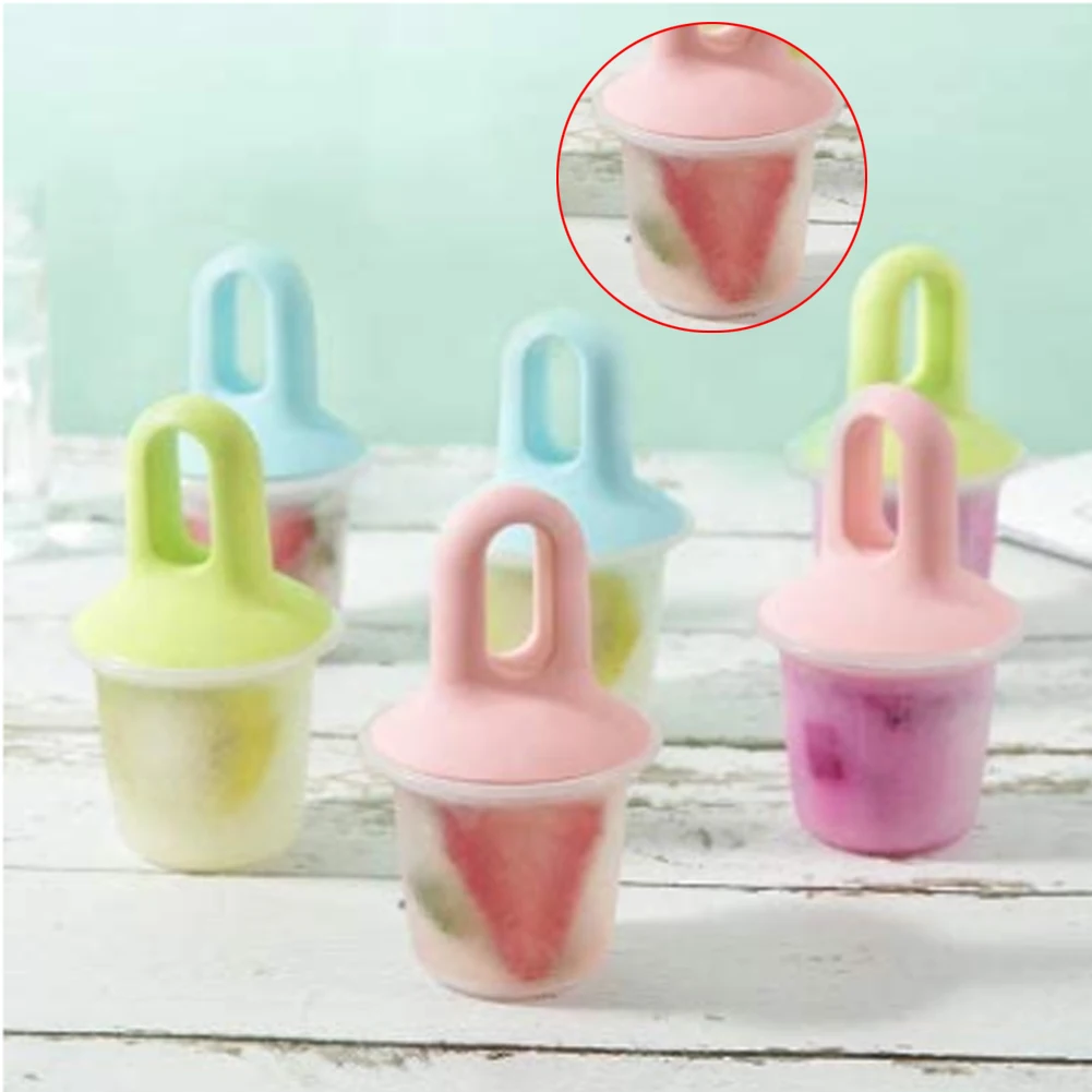 Mini Ice Cream Mold DIY Chocolate Dessert Popsicle Mould with Cover silicone Ice Cube Maker Homemade Tools Summer Kitchen Party