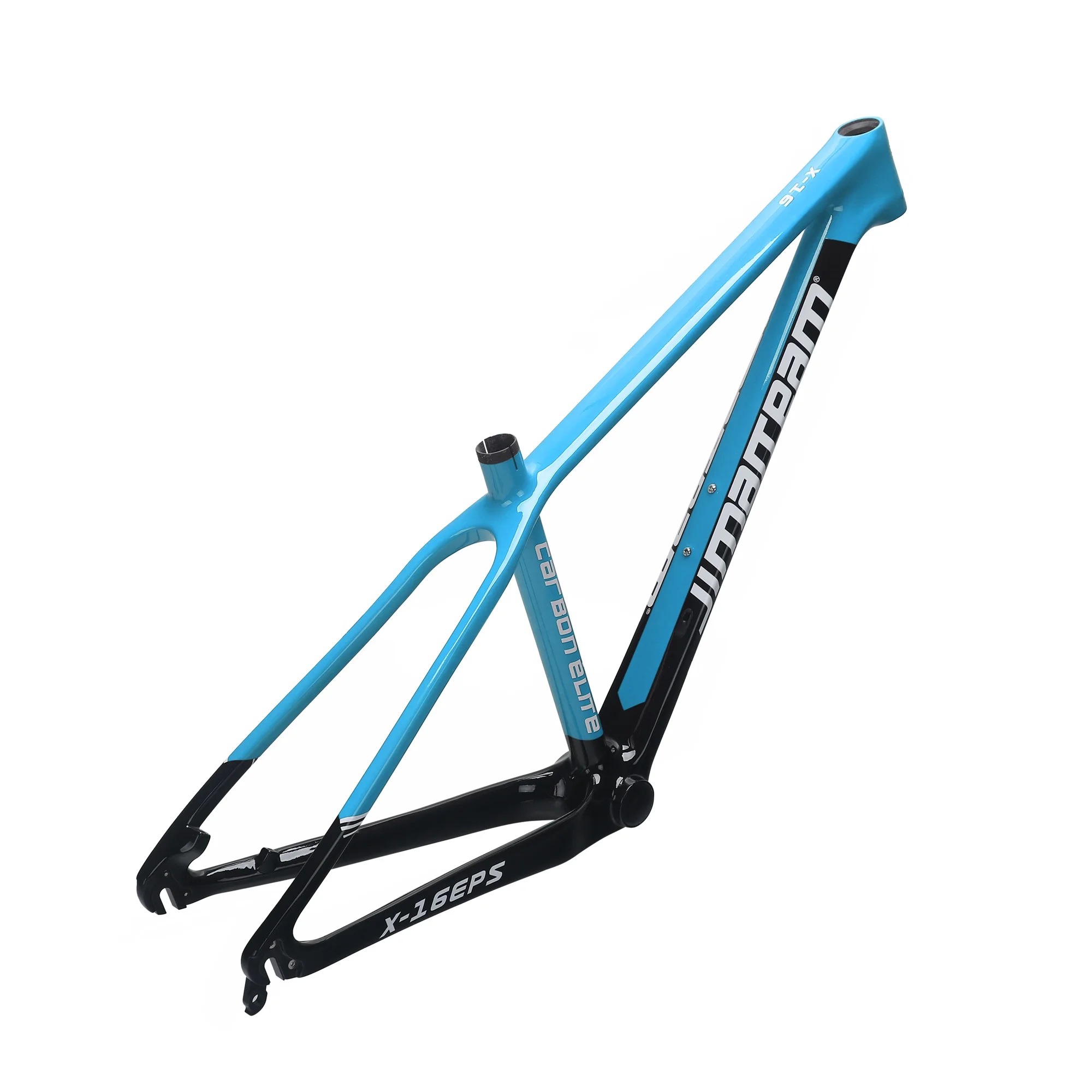 Jimiteam-Carbon Fiber Mountain Bike Frame, Quick Release Barrel Axle, Blue, X-16, 27.5 \