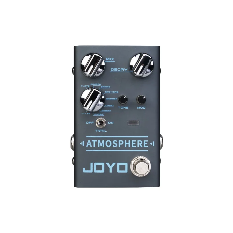 JOYO-R-14 ATMOSPhere Reverb Guitar Pedal, SPRING, CHURCH, PLATE, EKO-VERB, SHIMMER, COM, REWIND, FOREST, PULSE 9, Digital Rever