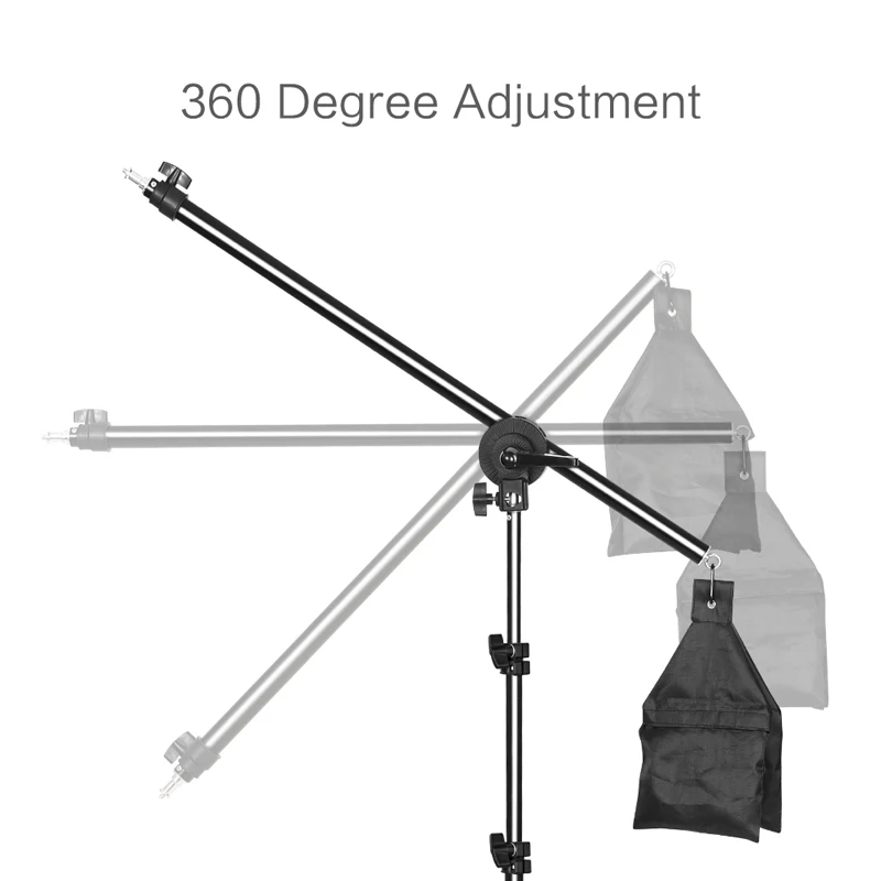 Photo Studio Kit Light Stand Cross Arm With Weight Bag Sandbag for Background Speedlite Photo Studio Accessories Extension Rod