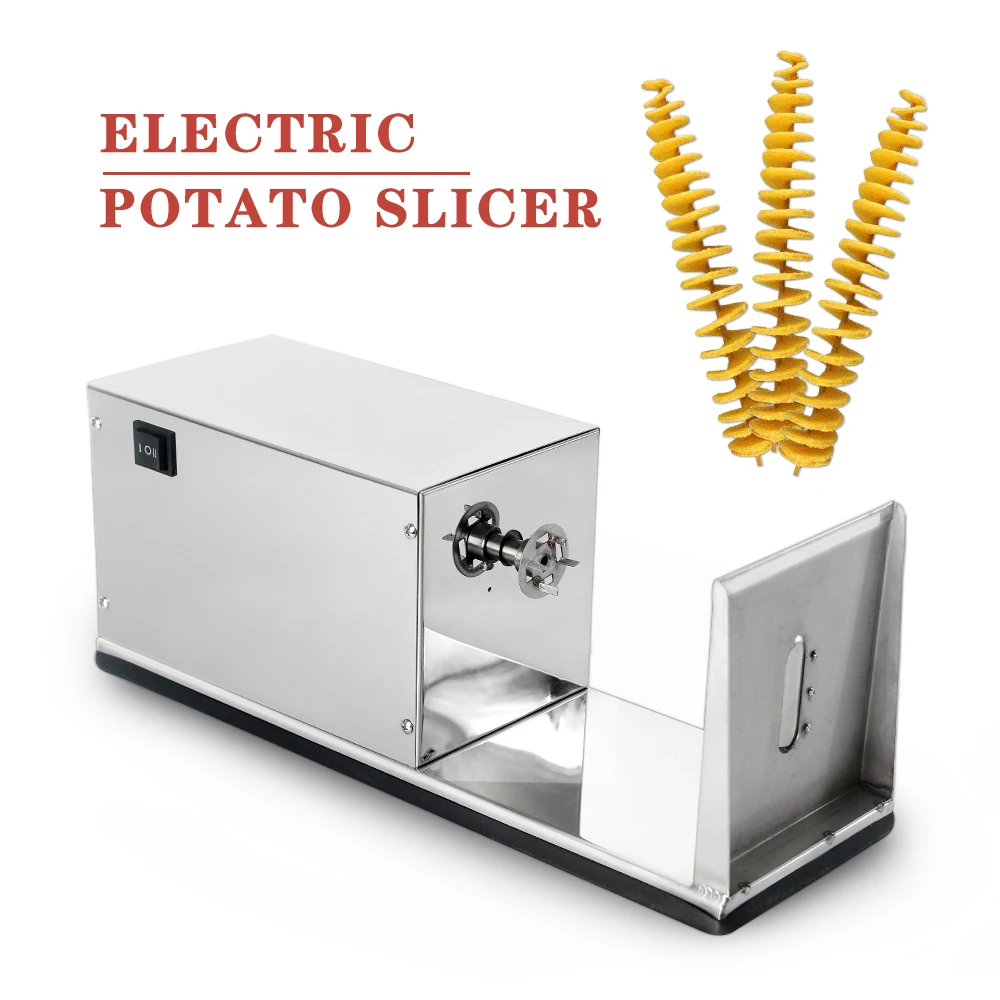 Tornado Potato Cutter Machine Electric Spiral Cutting Machine Chips Machine Chopper Potato Chip String Rotate Potato Chips Tower