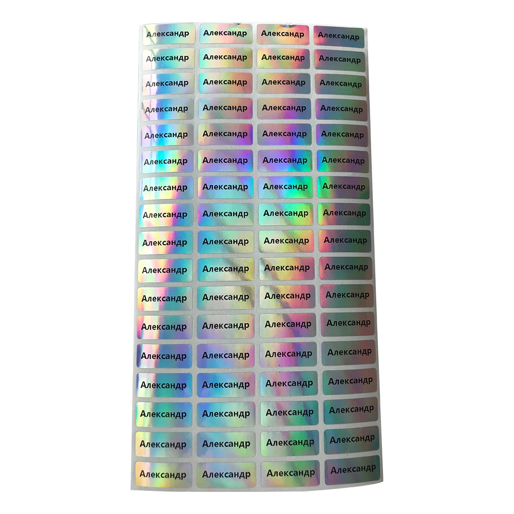 Colorful Changeable Name Sticker Custom Sticker Waterproof Personalized Label Children's School Stationery Water Bottle