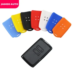 Silicone Car Key Case Cover Fit for Renault Koleos Kadjar 2016 2017 2018 2019 for Samsung QM5 QM6 Smart Key Shell Set