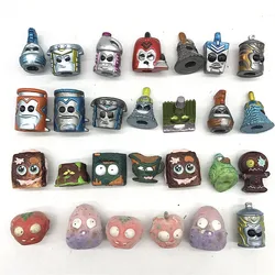 5pcs Random Clean Team Grossery Gang Flocked Color Change Anime Action Figures Toy Mini Collection Model Kids Toys