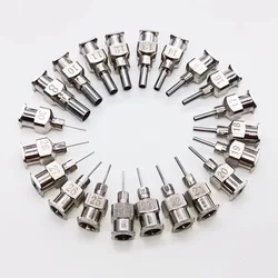 12PCS/LOT all metal dispensing needle 1/4inch,1/2inch,1inch,11/2inch-cannula blunt-end