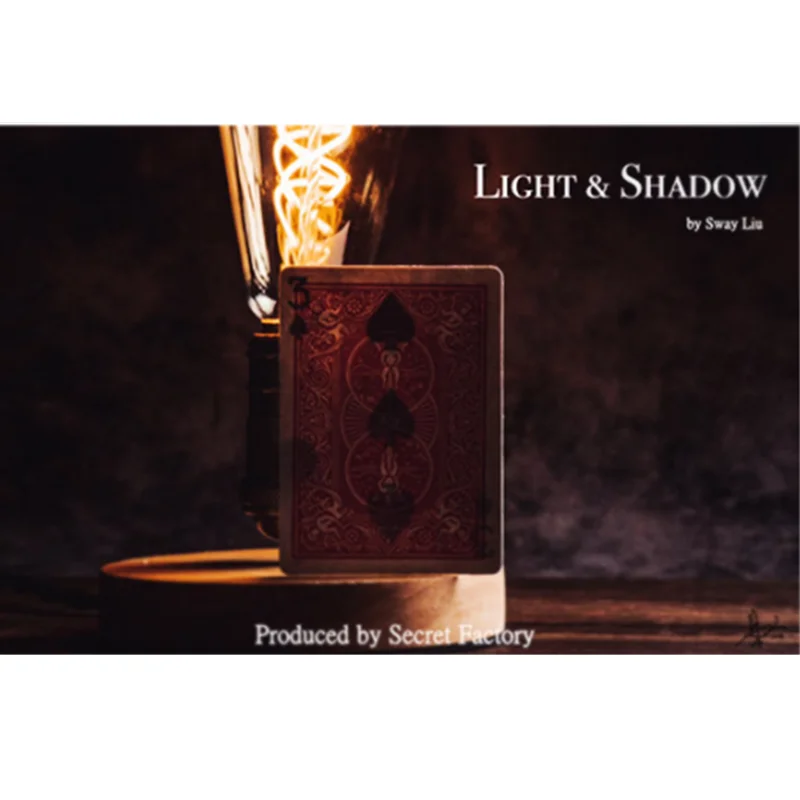 LIGHT AND SHADOW (Gimmicks) by Secret Factory Close Up Magic Tricks Performer Mentalism Psychokinesis