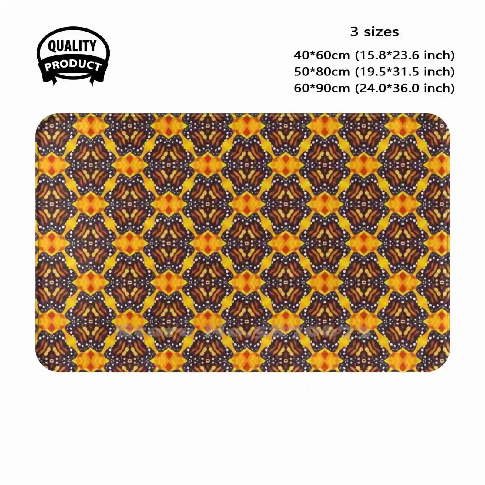 Monarch Butterfly Pattern 5 Designer Cloth Mask Soft Cushion Home Carpet Door Mat Car Rug Monarch Butterfly Pattern 5 Monarch