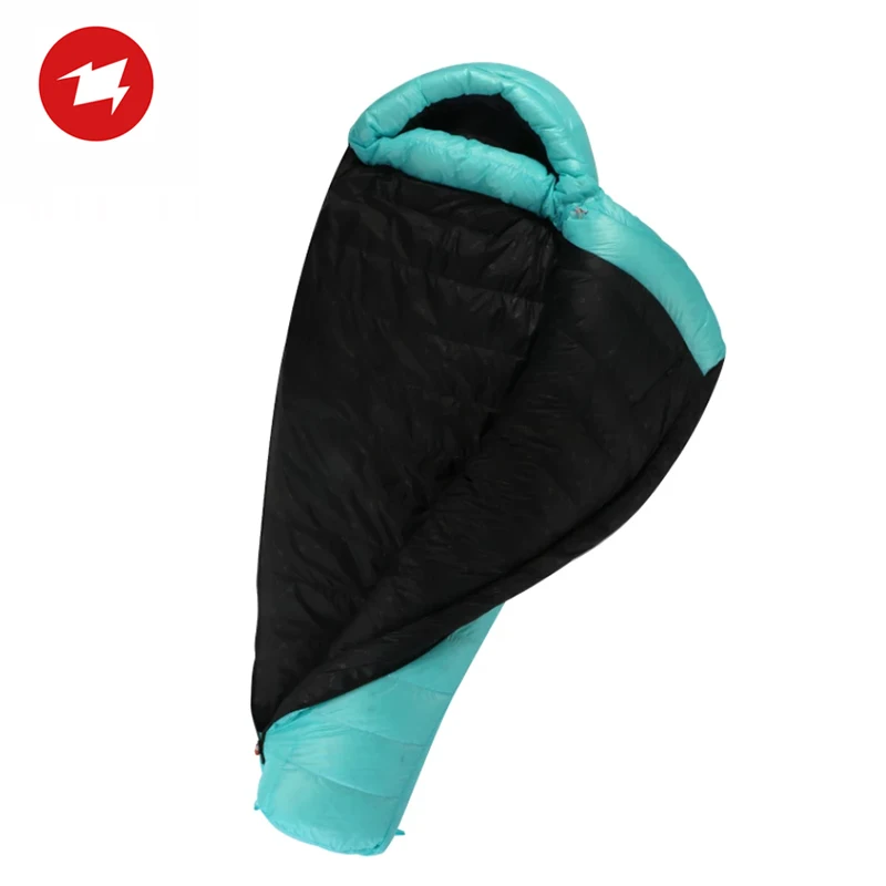 Aegismax New Summit Camping Hiking 800FP Ultralight Goose Down Waterproof Sleeping Bag Mummy Outdoor Thicken Warm Adult Winter