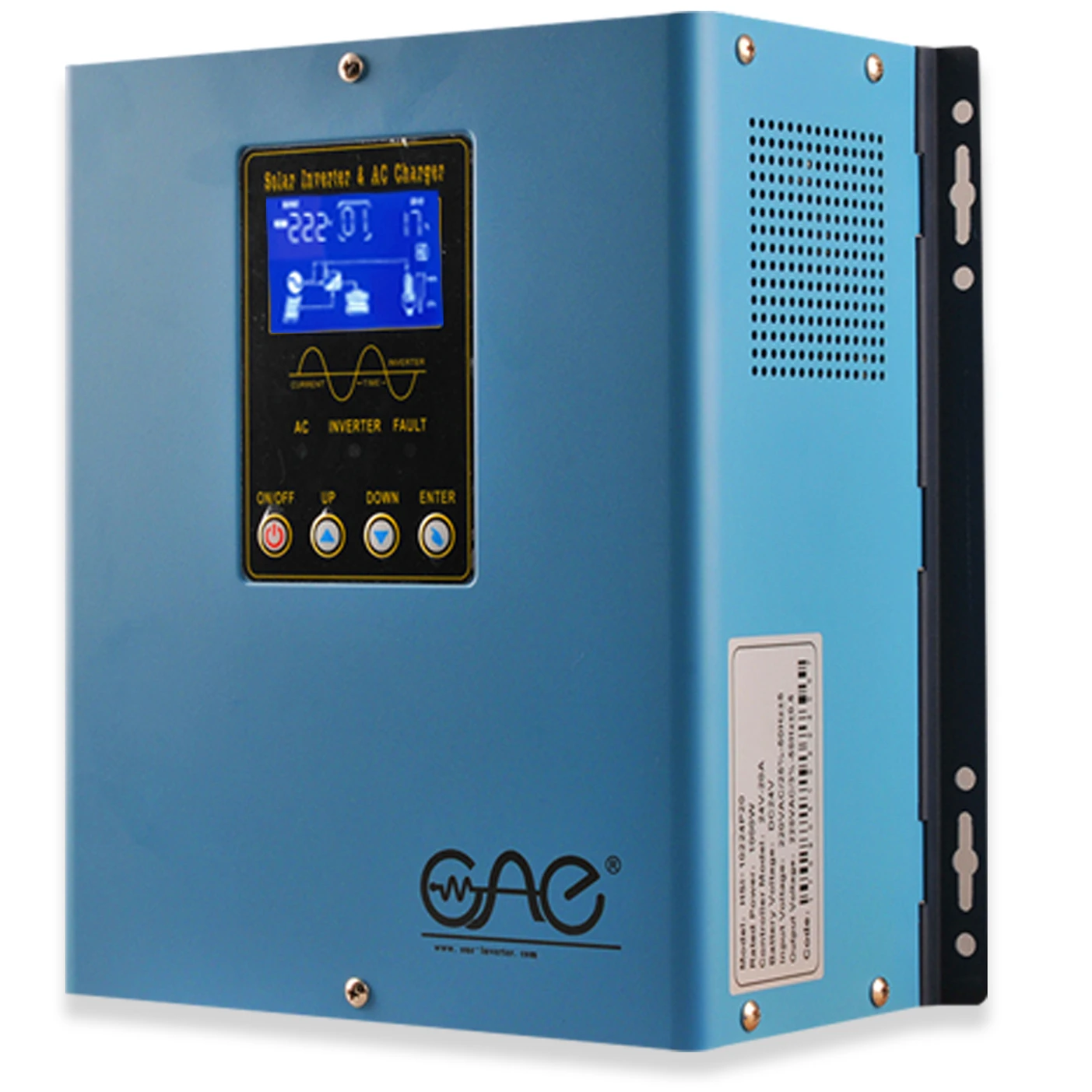 Inverter ibrido a energia solare 1.2kw On/off Grid Tie combinato con regolatore di carica solare pwm