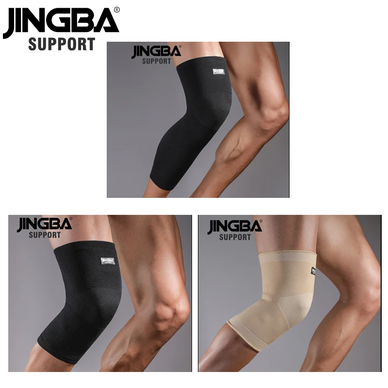 JINGBA SUPPORT 1PCS Sports knee pads Elastic Compression Sleeve knee brace support Protection for Basketball Volleyball