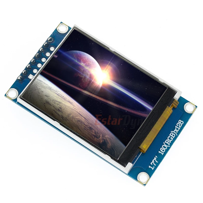 Módulo lcd tft de 8 polegadas, tela lcd spi serial 51 driver, resolução 1.77*128 1. interface tft de 8 polegadas