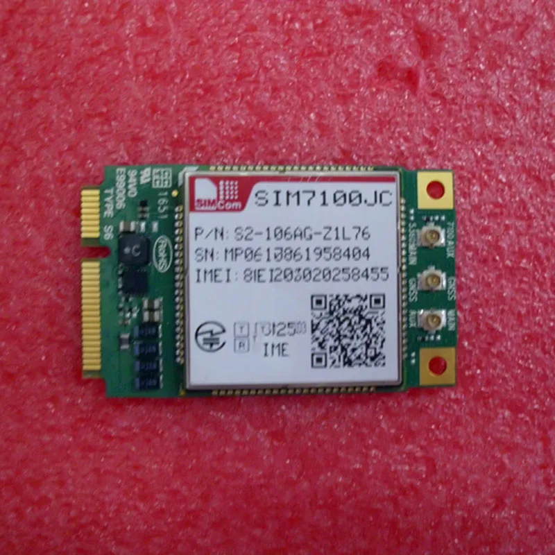 

SIMCOM SIM7100JC LTE Cat-3 mini pcie Module LTE-FDD B1/B3/B8/B18/B19 LTE-TDD B41 Tri-Band UMTS/HSDPA/HSPA+ B1/B6/B8