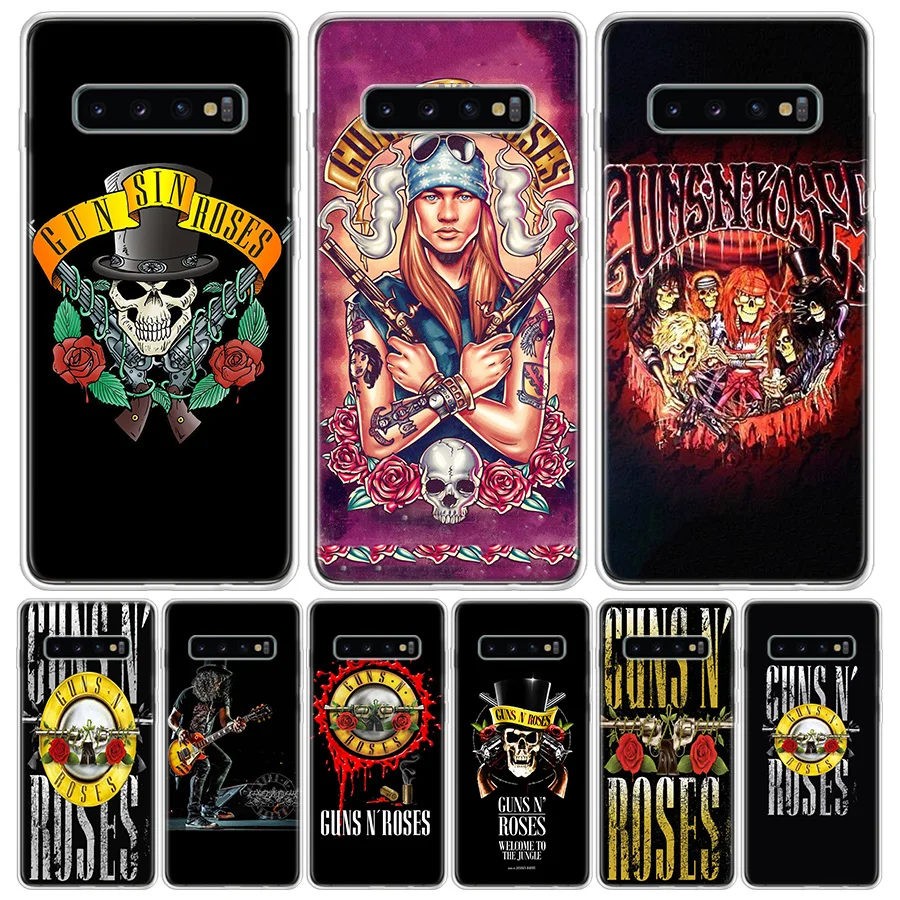 Guns N Roses Soft Soft Phone Case for Samsung Galaxy A51 A71 A41 A31 A21S A11 A10 A20E A30 A40 A50 A70 A6 A7 A8 A9 Plus +