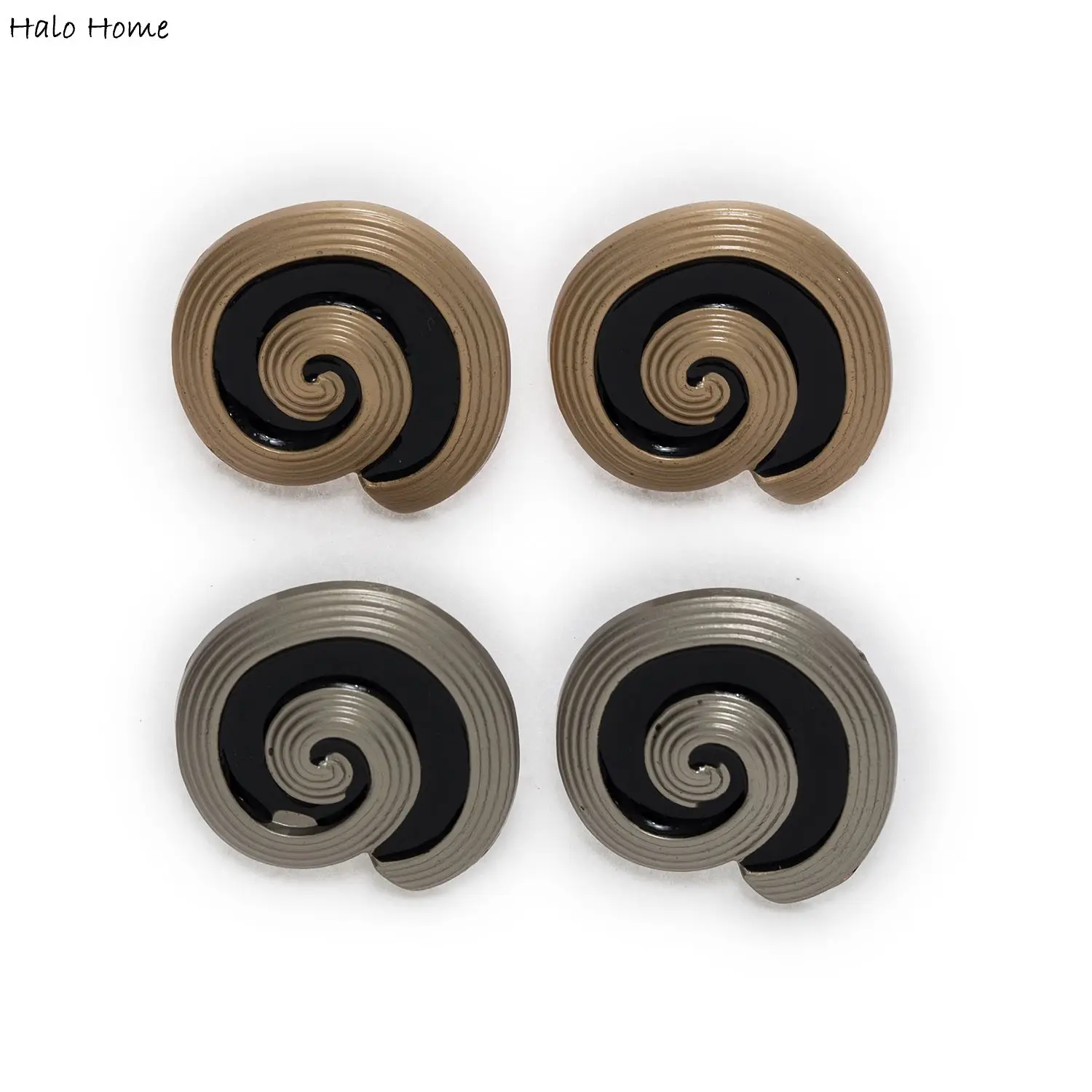 5pcs Swirl bottone con gambo in metallo cucito Scrapbooking abbigliamento per la casa sostituire artigianato fatto a mano accessori Decor 18mm