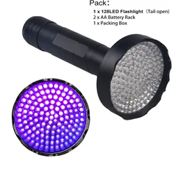 TMWT UV Lampe De Poche Lumière Noire 100 LED 395 nM Ultraviolet Détecteur pour Chien Urine Taches D'animaux Lit Bug Scorpion