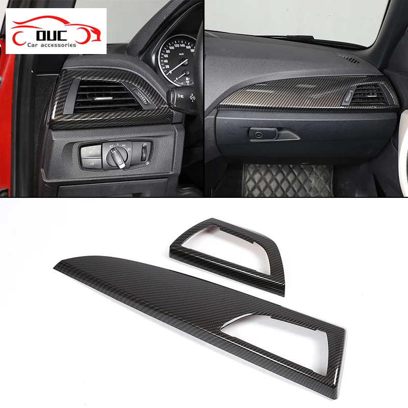 

ABS Carbon Fiber Car Dashboard Side Air Outlet Panel Trim Cover For BMW 1 2 Series F20 F21 F22 F23 2012-2017 Interior Accessorie