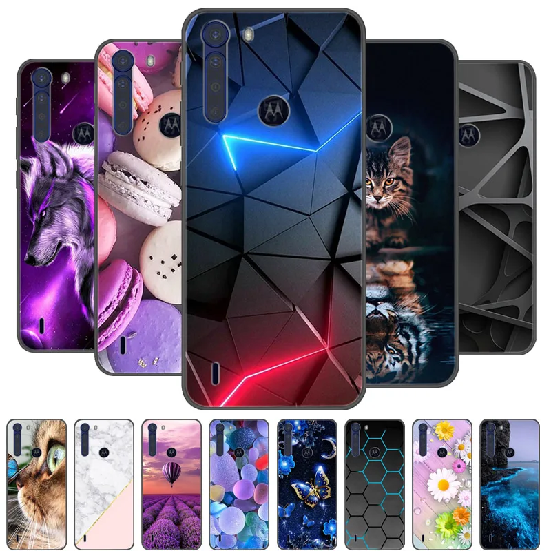 Funda trasera de silicona para Moto One Fusion Plus, Funda de teléfono para Motorola One Fusion +, fundas para Moto One Fusion, Funda de parachoques suave