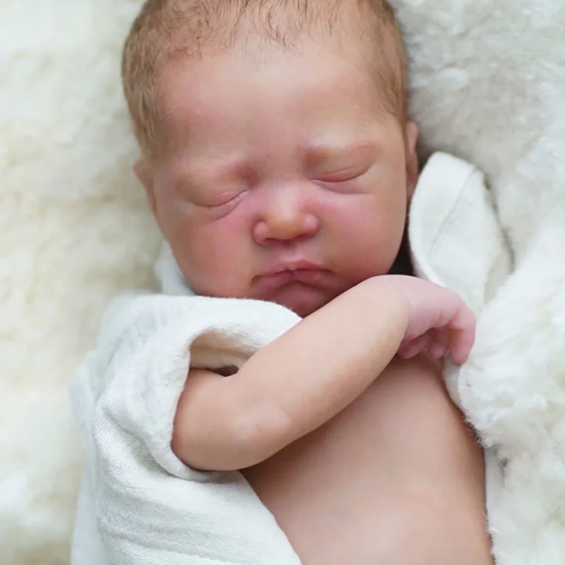 16 بوصة تولد من جديد دمية عدة ماريزا بريمي حجم الطفل النوم الطفل لمسة ناعمة غير مصبوغ دمية أجزاء