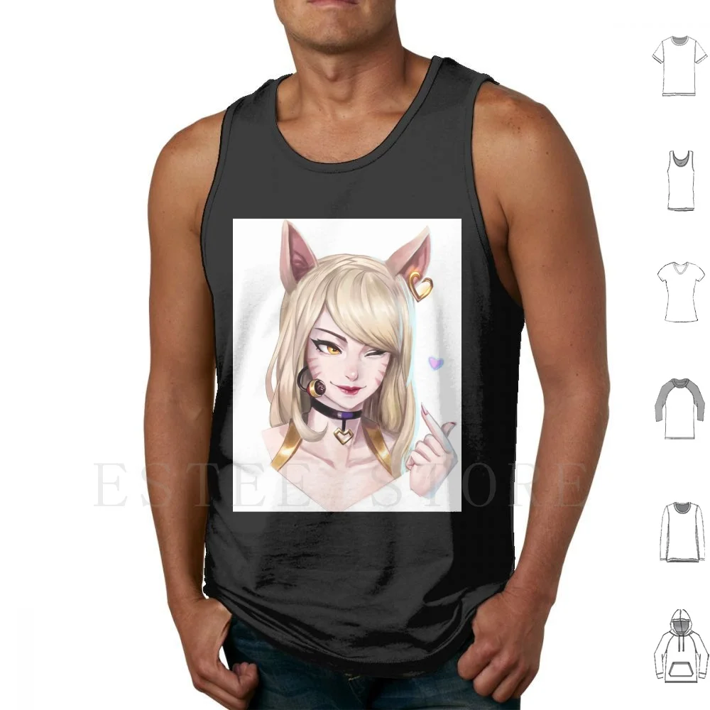 

Kda Ahri Tank Tops Vest Sleeveless Kda Ahri Legends Riot Games Fox Girls Hot Nine Tails