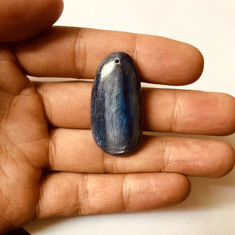 Sale 2ps/lot 100% Natural Blue Kyanite Bead Pendant Irregular Shape,Gem stone Bead Pendants 30mm+