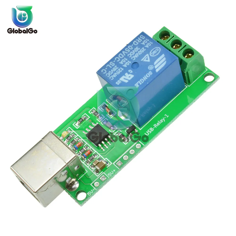 5V 1 Channel USB Relay Module Programmable Computer Control Relay Switch Smart Toy Home