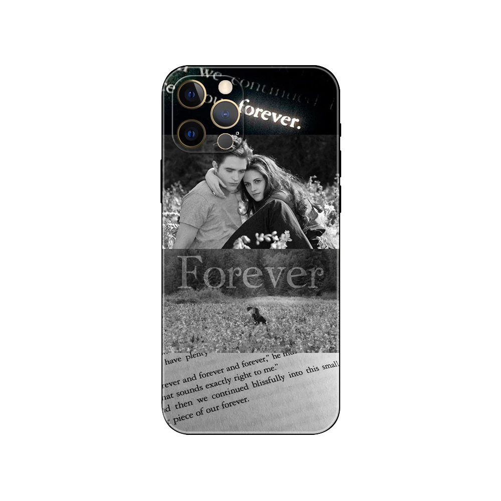 Black tpu case for iphone 5 5s se 6 6s 7 8 plus x 10 XR XS 11 12 13 mini pro MAX back cover Robert Pattinson Twilight Vampire