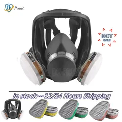 High Quality 15/17 in 1 Chemical Gas Mask 6800 Dust Respirator Paint Insecticide Spray Silicone Full Face Mask Filter